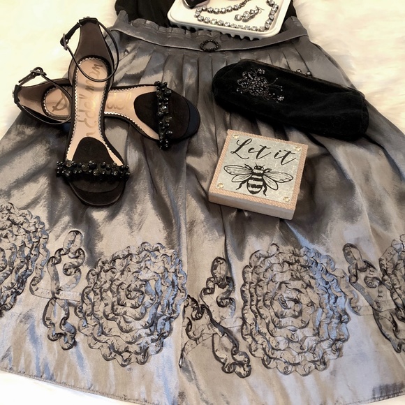 Jessica Howard Evening Gray Cocktail Dress - Picture 2 of 5